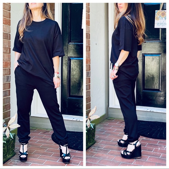 Short Sleeves Lounge Fabulous Jogger set - Picture 7 of 9